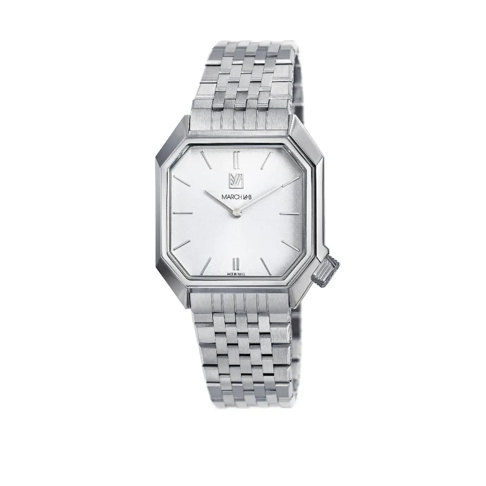 March LA.B Mansart Electrique - White - Acier Brossé 7 Maillons