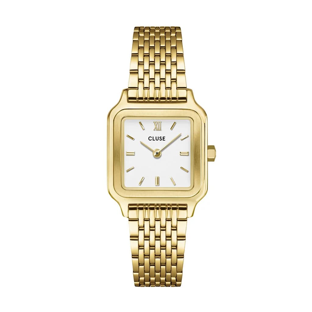 Cluse Gracieuse Petite Watch Steel, White, Gold Colour