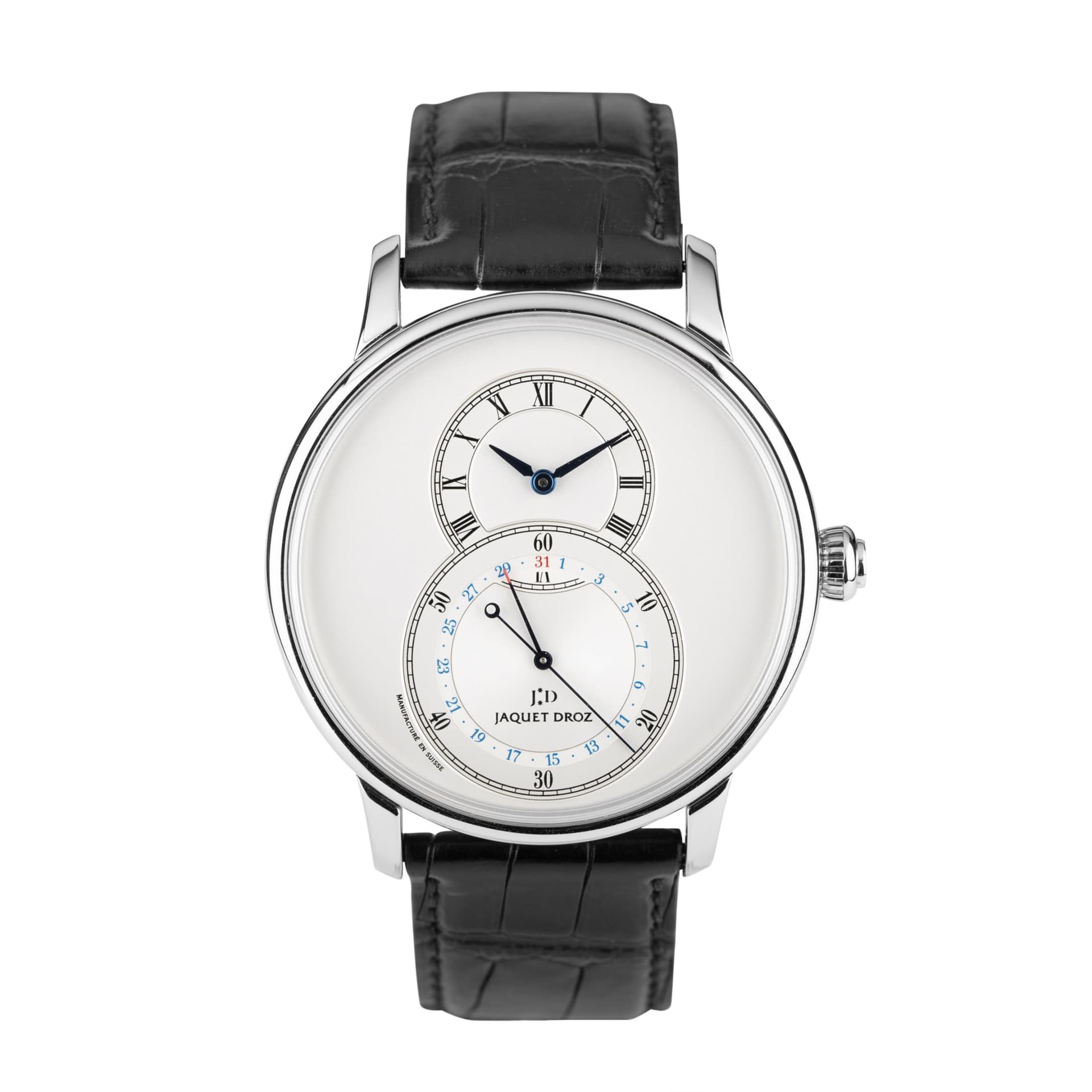 Jaquet Droz Montre Jaquet Droz Grande Seconde Quantième acier automatique 43 mm