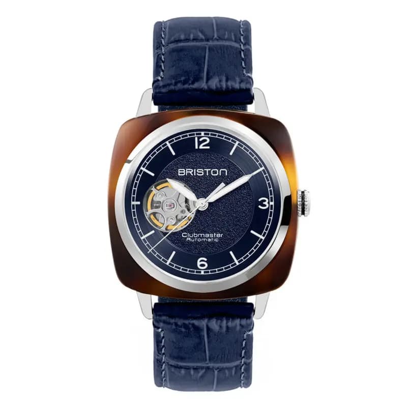 Briston Montre Briston Clubmaster Legend Classic Open Acétate Cadran Bleu