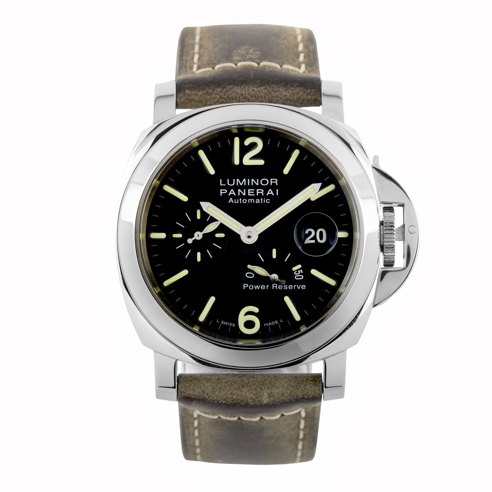 Panerai Montre Panerai Luminor Power Reserve Automatic Acciaoio PAM 1090 automatique 44 mm Full Set 2018