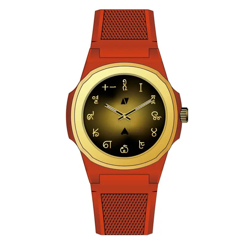 Black Corner Montre Marco Polo's Journey Black Corner x Anka - Rouge & Or