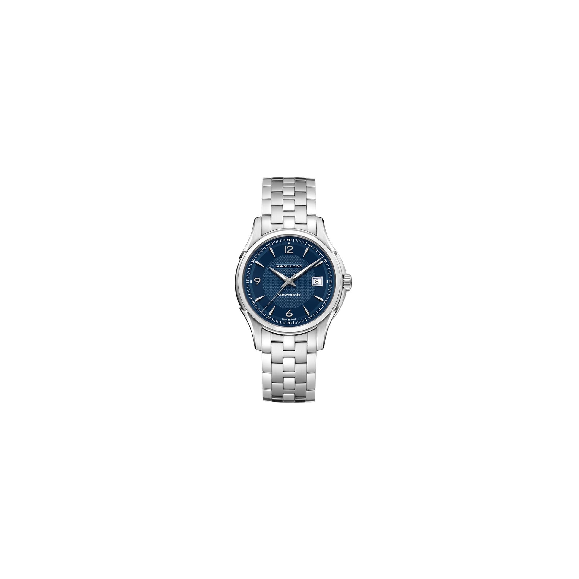 Hamilton Montre Hamilton Jazzmaster Viewmatic cadran bleu bracelet acier Automatique 40 mm