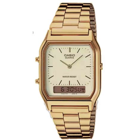 Casio Vintage Edgy Collection — cadran doré