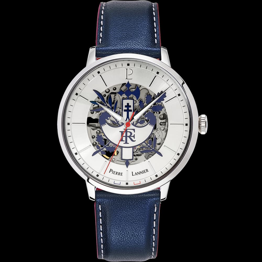 Pierre Lannier Montre automatique Homme Élysée Argenté, Bleu