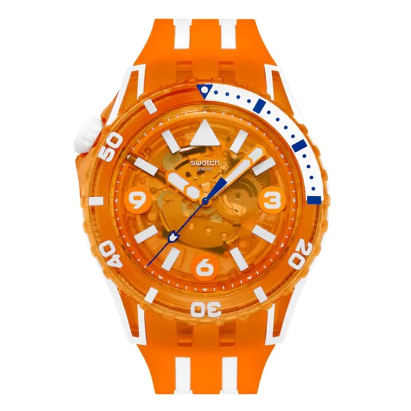 Swatch Scubaqua Pacific Sea Nettle — cadran squelette