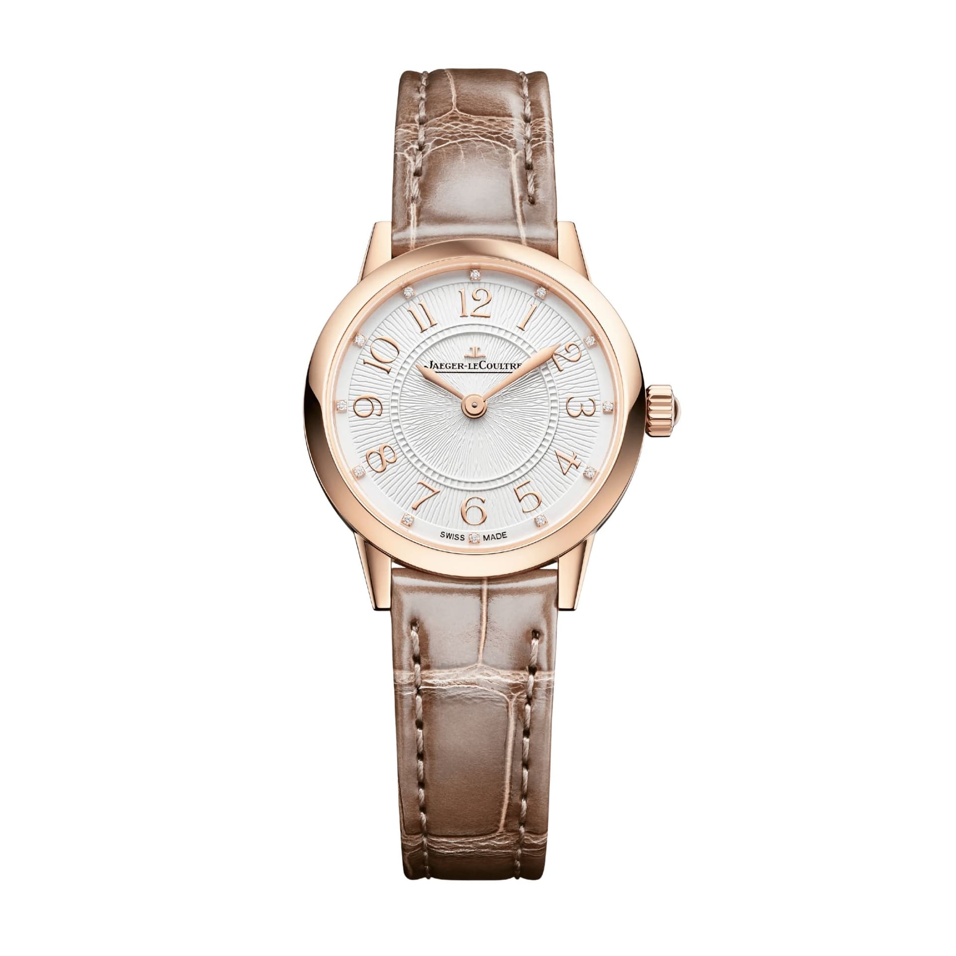 Jaeger-LeCoultre Montre Jaeger-LeCoultre Rendez-Vous Classic Hour-Minute automatique boitier or rose bracelet cuir 29 mm