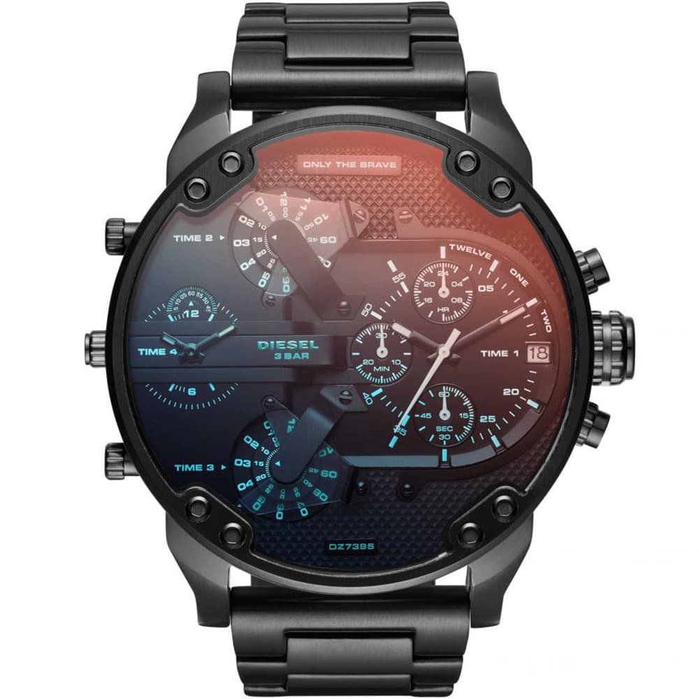 Diesel Montre Diesel Collection Mr. Daddy 2.0 en Acier et PVD Noir