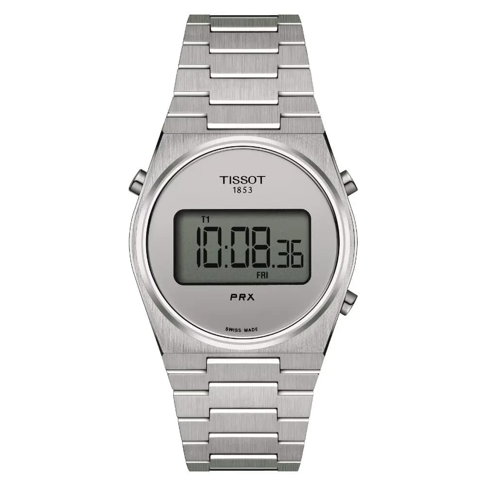 Tissot PRX Digital 35 mm — cadran argenté