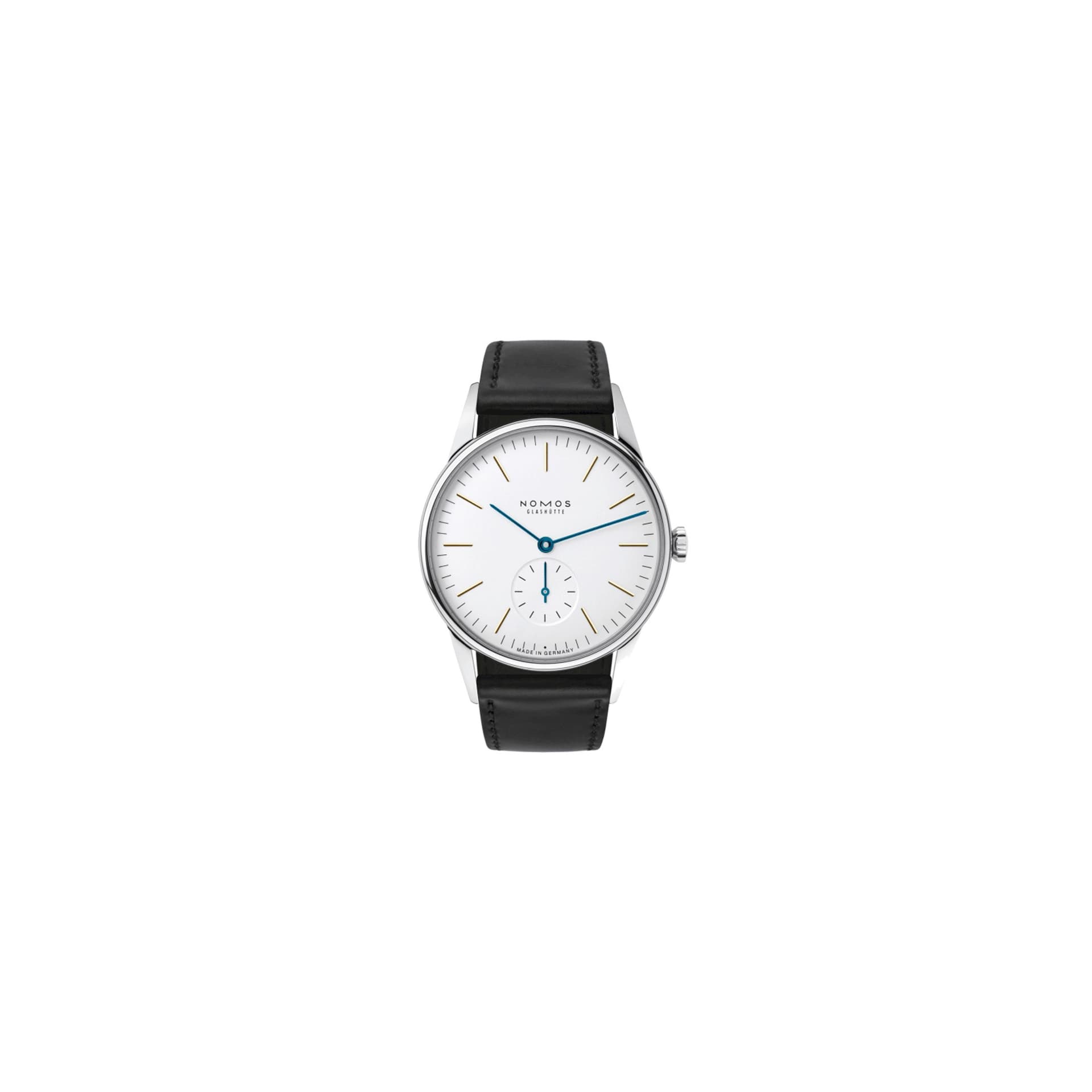 Nomos Montre NOMOS Orion mécanique bracelet cuir véritable noir 35 mm