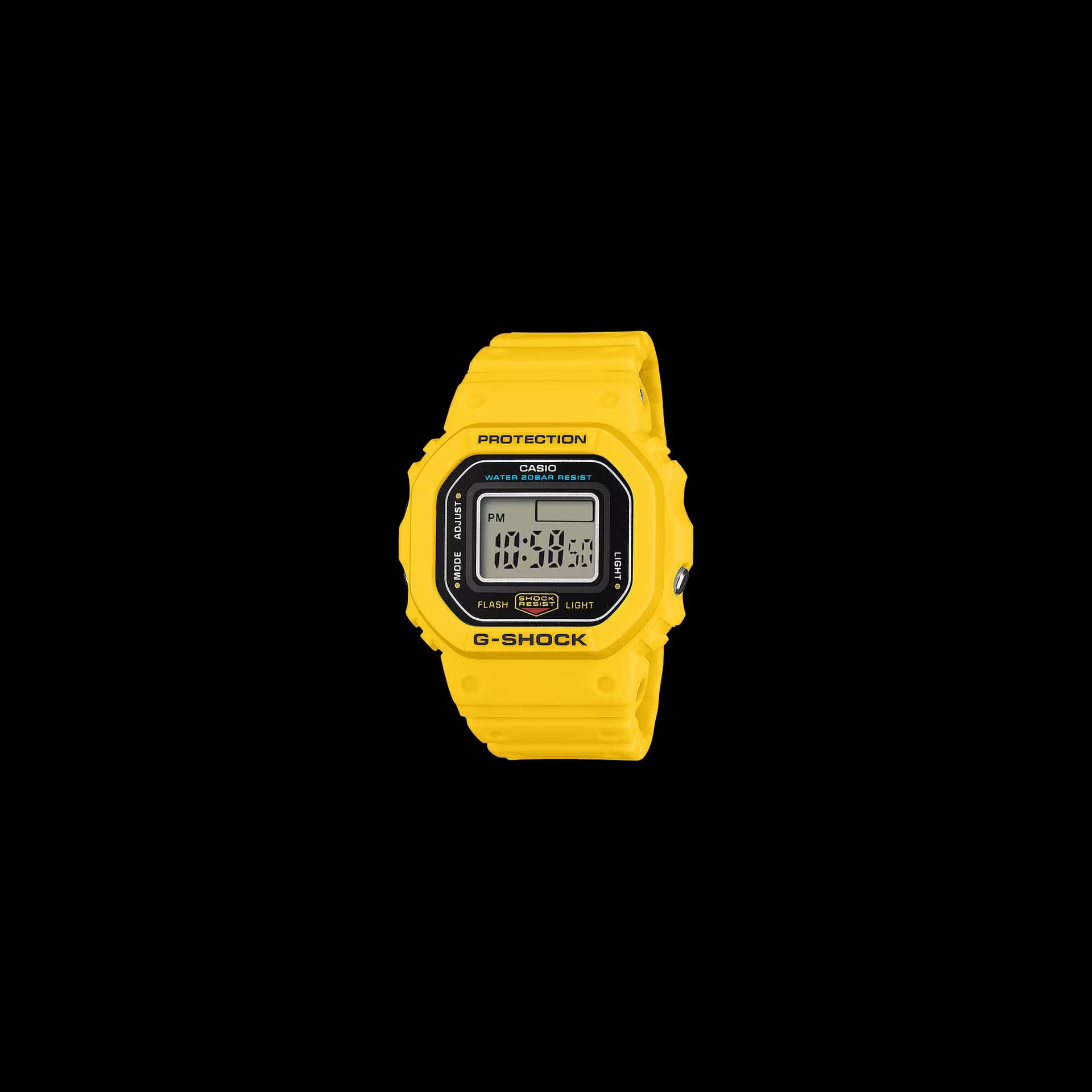 Casio G-Shock DWN-5600 — cadran jaune