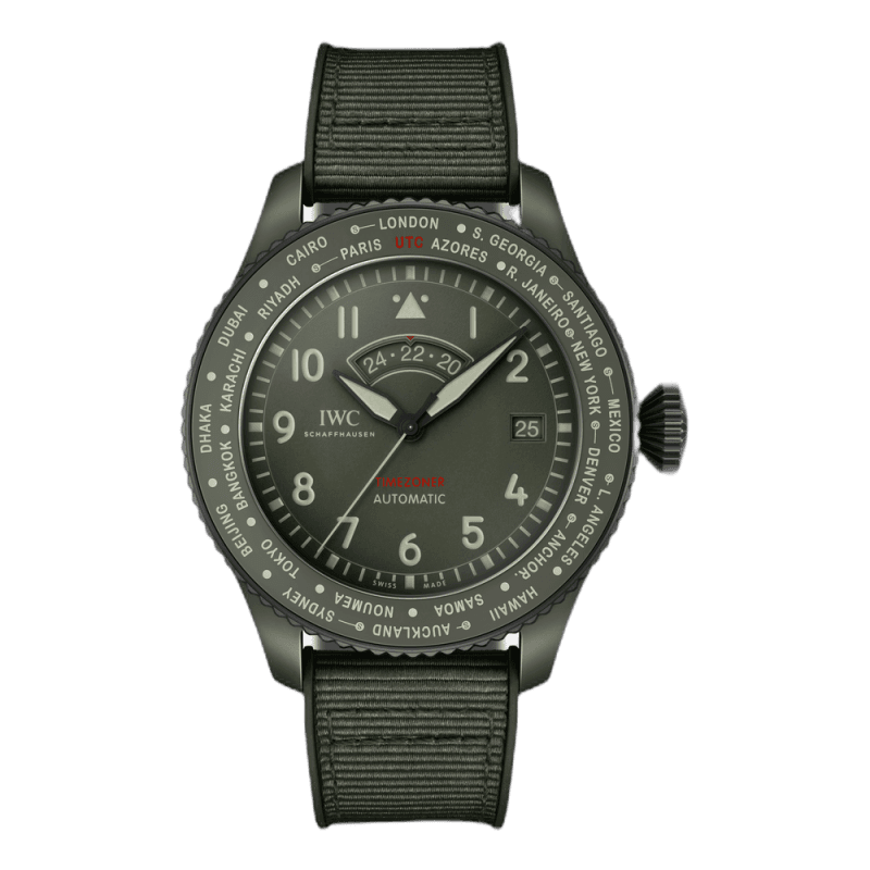IWC Schaffhausen IWC Montre d'Aviateur Timezoner TOP GUN Woodland