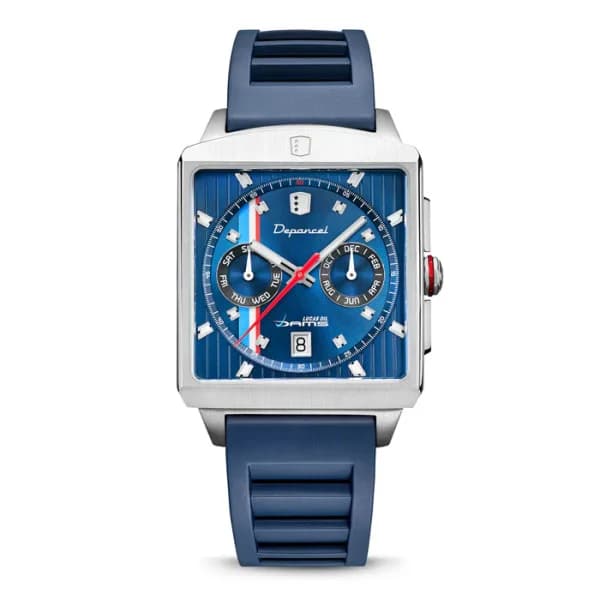 Depancel Montre Depancel x Dams Lucas Oil Série-R01 Edition Limitée Bracelet Caoutchouc Bleu