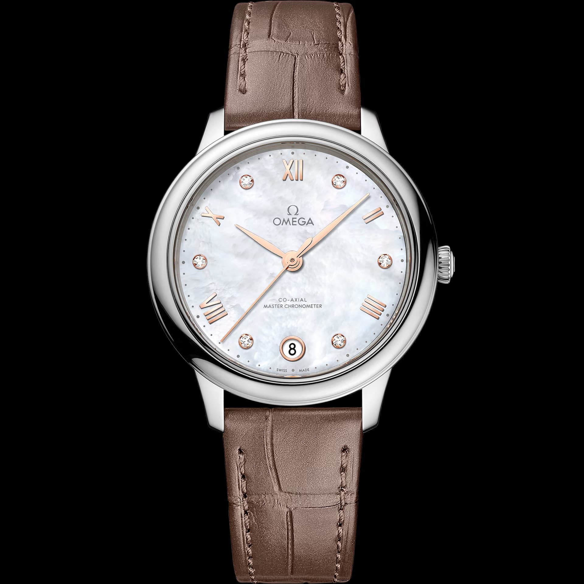 Omega De Ville 34 mm — bracelet taupe