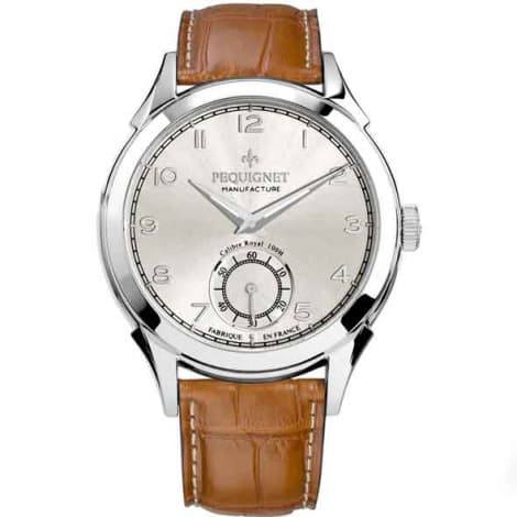 Pequignet Montre Pequignet Royale Manuelle Mécanique Cadran Argent - 9080433-AG