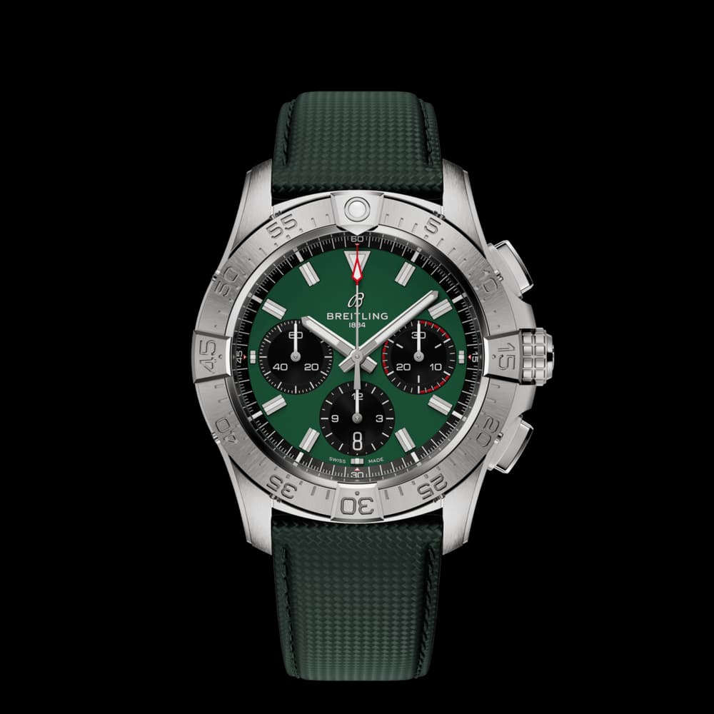 Breitling Montre Breitling Avenger B01 Chronograph 42 Cadran Vert Bracelet Vert