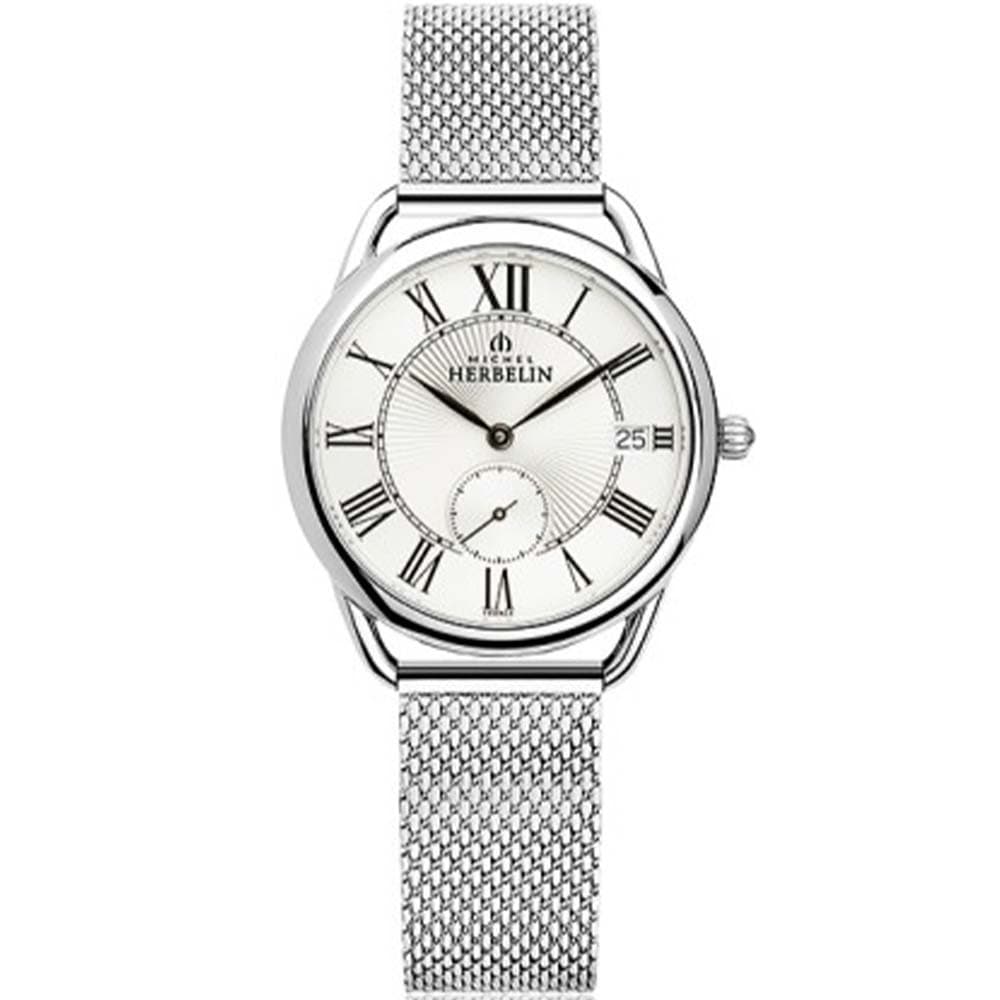 Michel Herbelin Montre Herbelin en Acier Argenté
