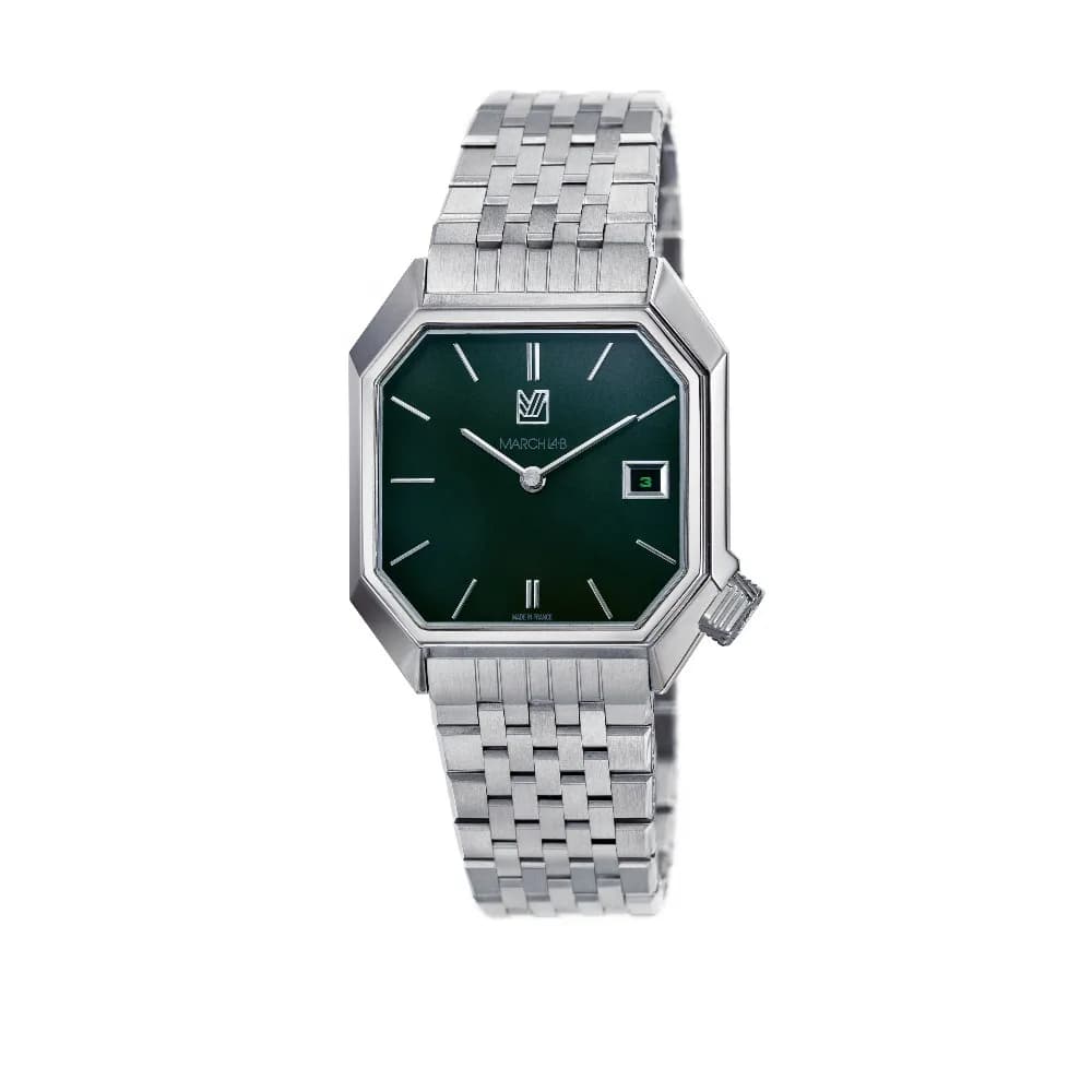 March LA.B Mansart Automatique - Grall Date - Acier 7 Maillons