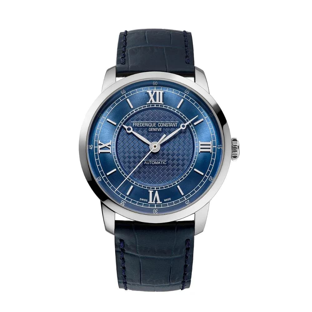Frédérique Constant Montre Frédérique Constant Classics Première Automatique Cadran Bleu Bracelet Cuir - FC-301N3B6
