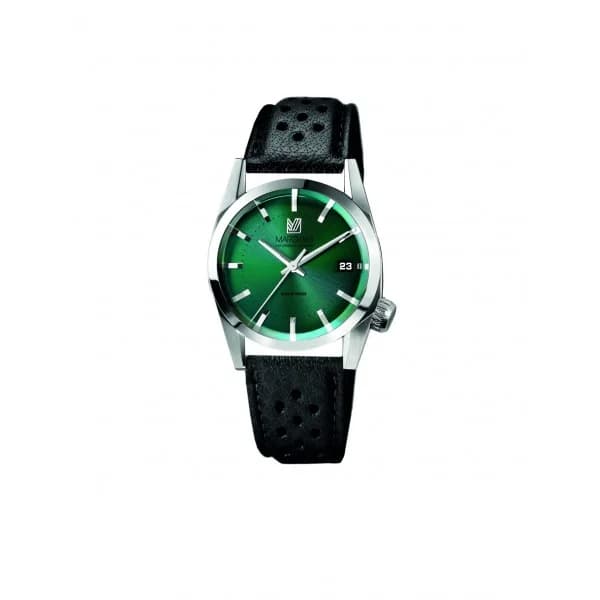 March LA.B Montre MARCH LA.B AM69 Electrique Cadran Forest Bracelet Buffle Noir