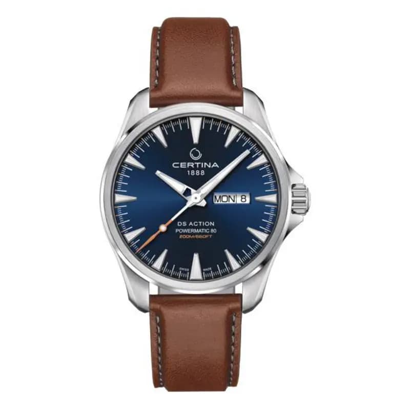 Certina Montre Certina DS Action Day Date Powermatic 80 Automatique Cadran Bleu