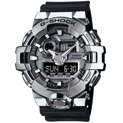 Casio G-Shock G-Steel GM-700 — cadran argenté