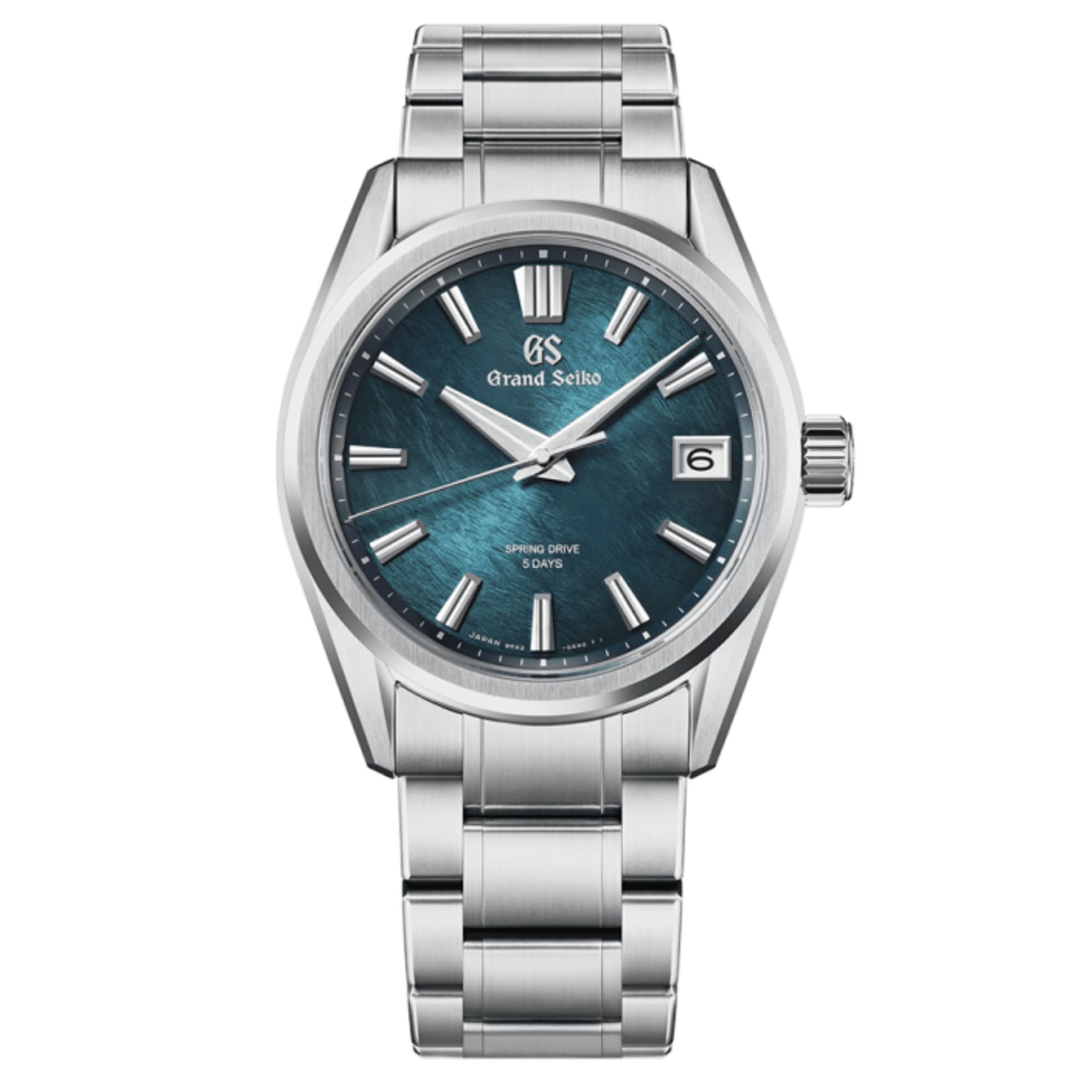 Grand Seiko Montre Grand Seiko Evolution 9 Spring Drive "Atera Valley" Titane cadran bleu bracelet titane 40 mm
