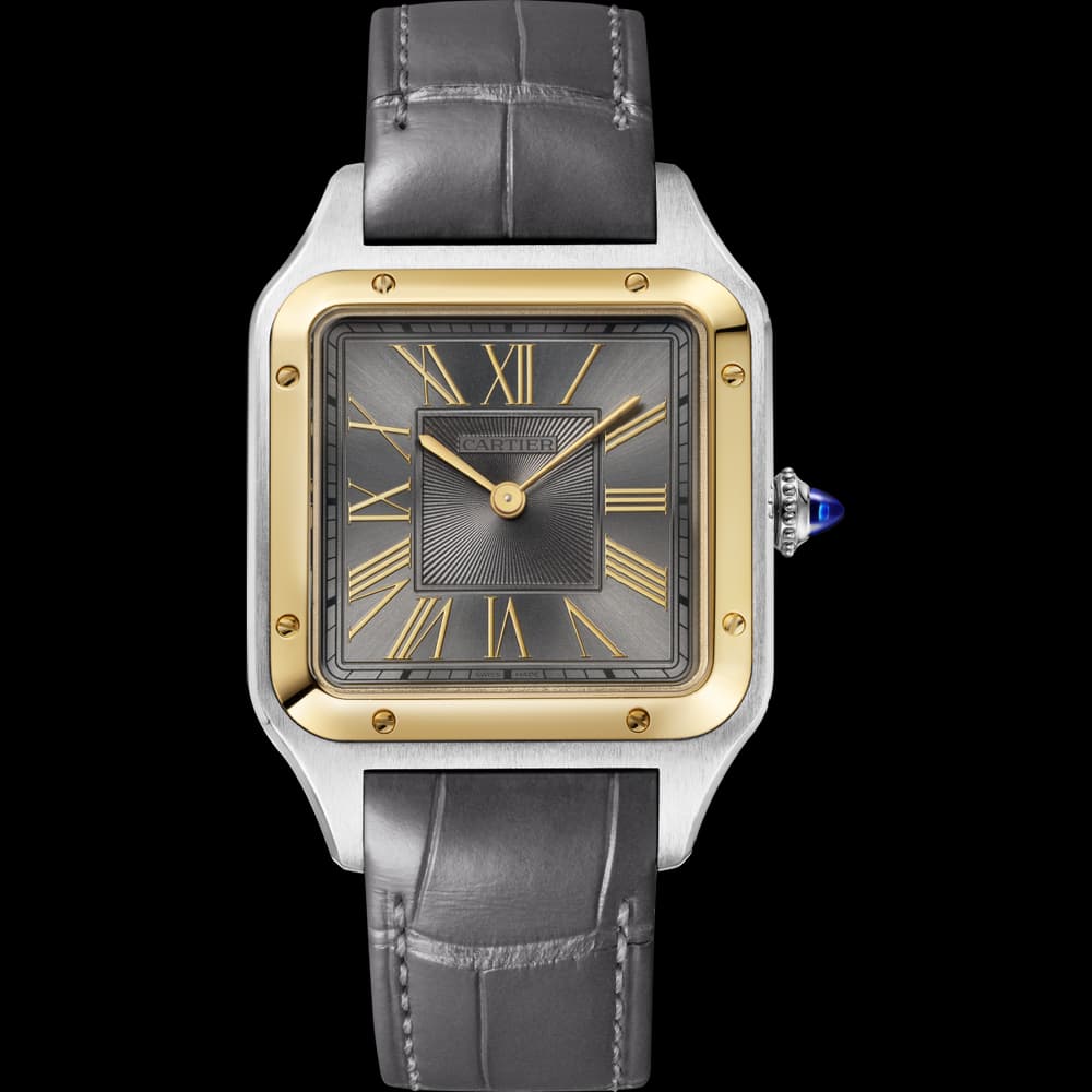 Cartier Santos — cadran gris