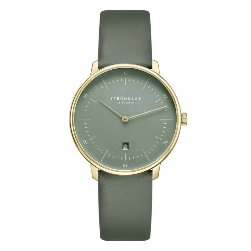 Sternglas Montre Naos XS Edition Flora Sage Gold S01-NDF18-KL09
