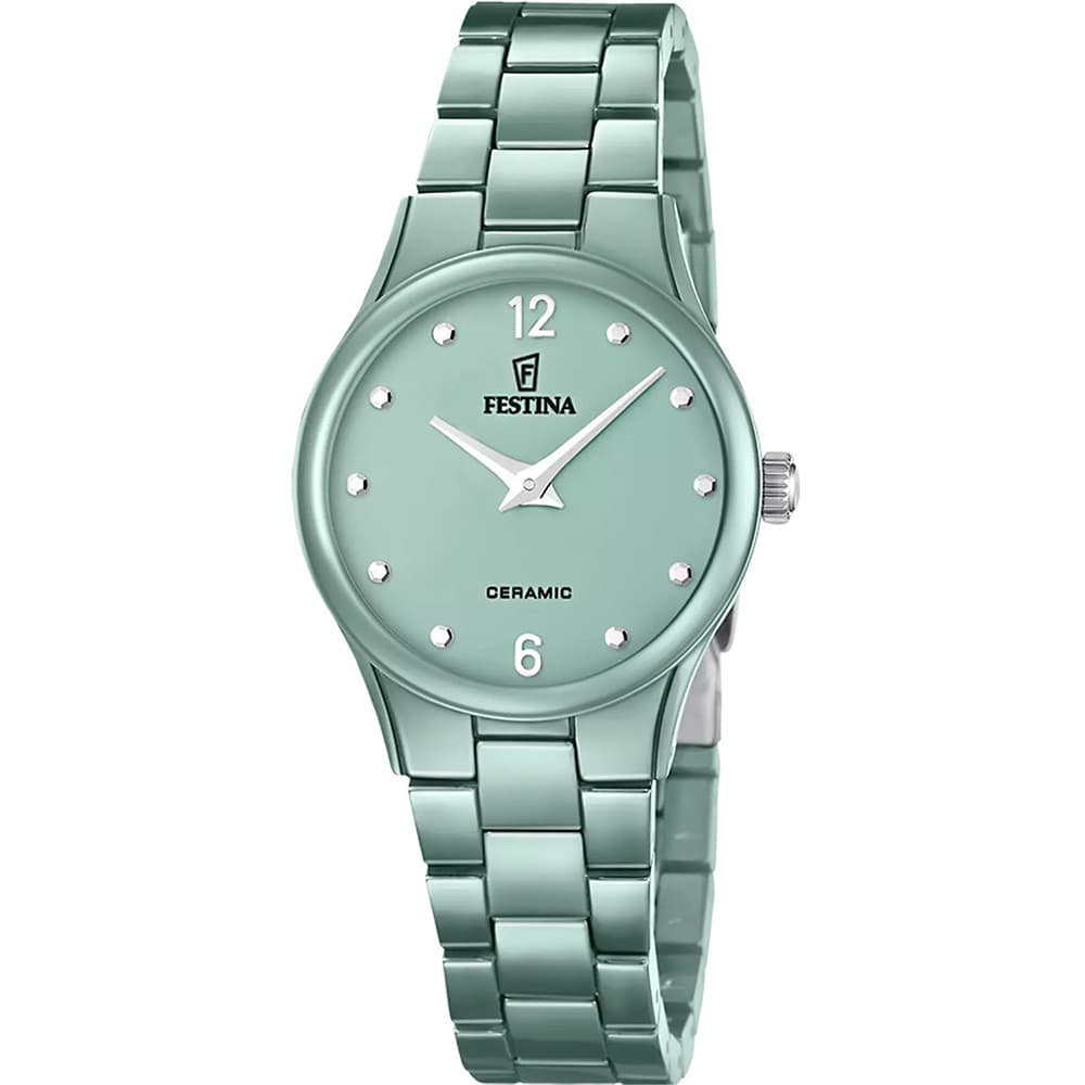 Festina Montre quartz Femme Ceramic Vert menthe