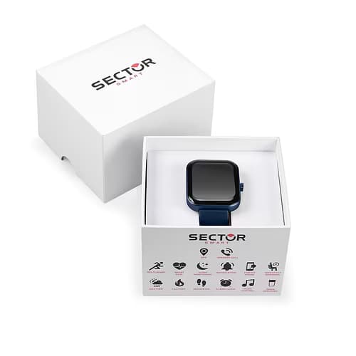 Sector Montre Connectée Mixte SECTOR en Silicone Bleu