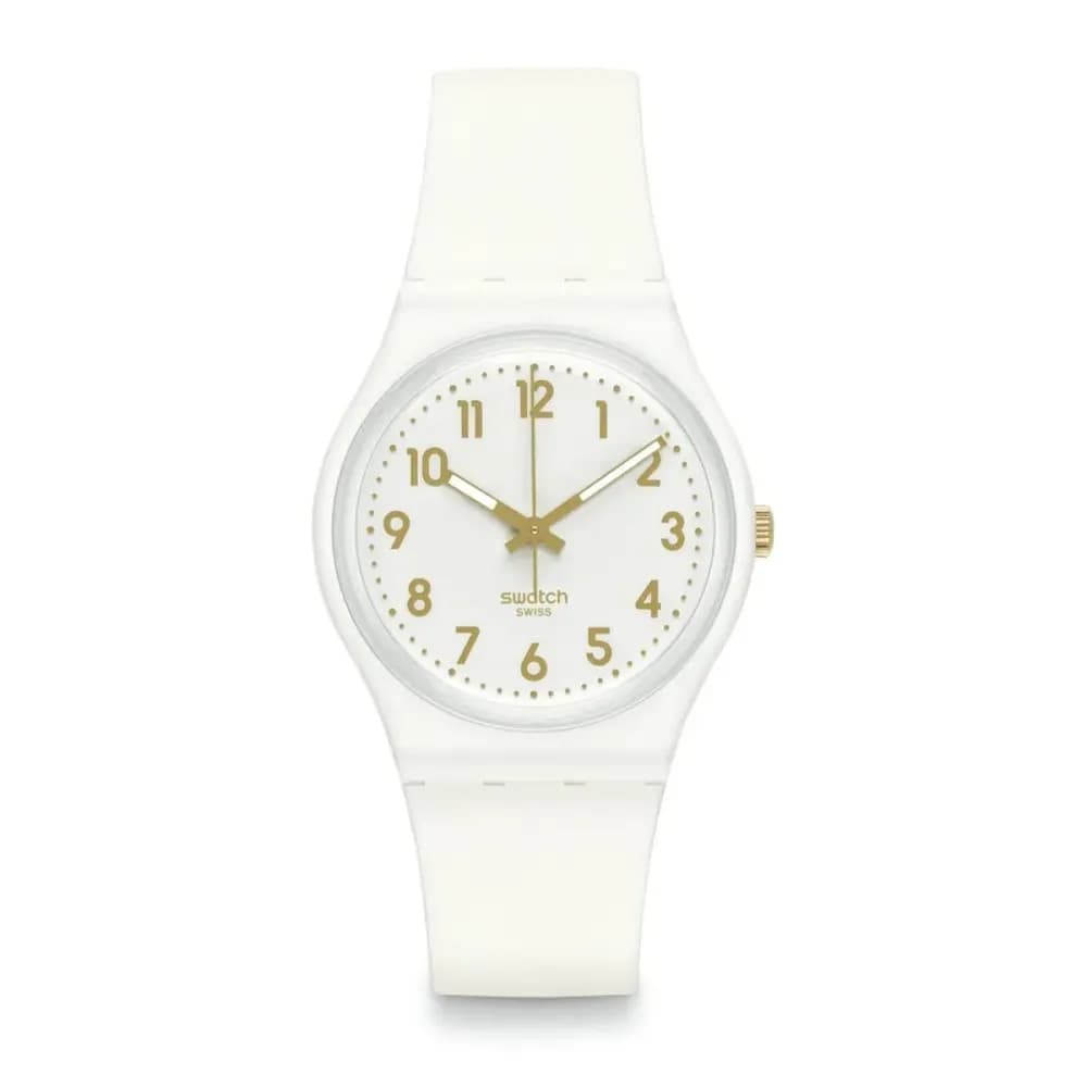 Swatch Montre quartz Mixte Gent Blanc