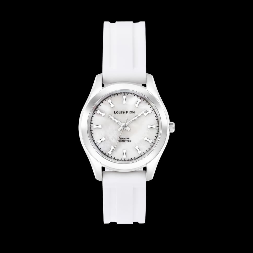 Louis Pion Montre quartz Femme Adrienne Blanc