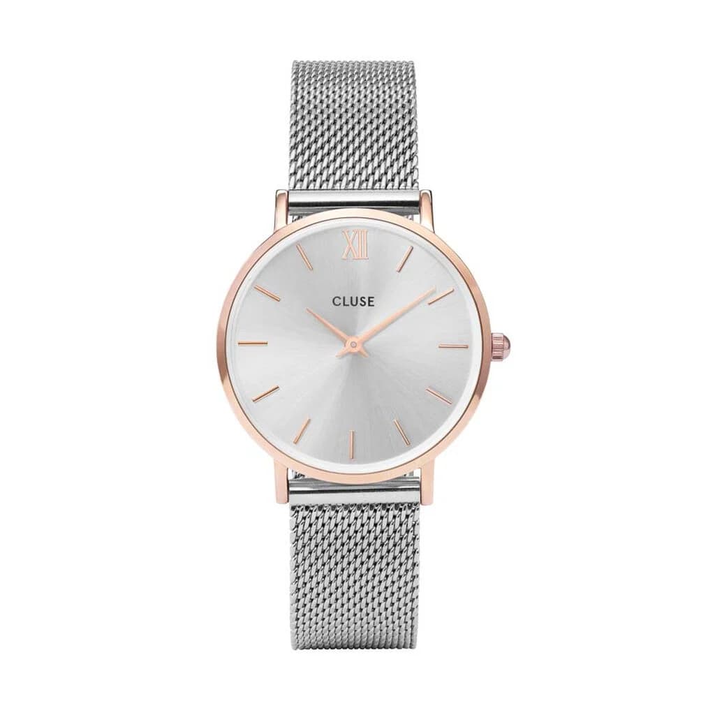 Cluse Minuit Watch Mesh, Rose Gold Colour, Two-Tone
