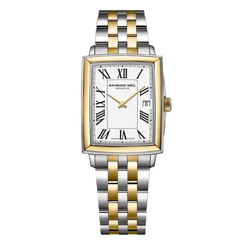 Raymond Weil Montre Toccata Square 22x 28 mm - Cadran blanc 5925-STP-00300