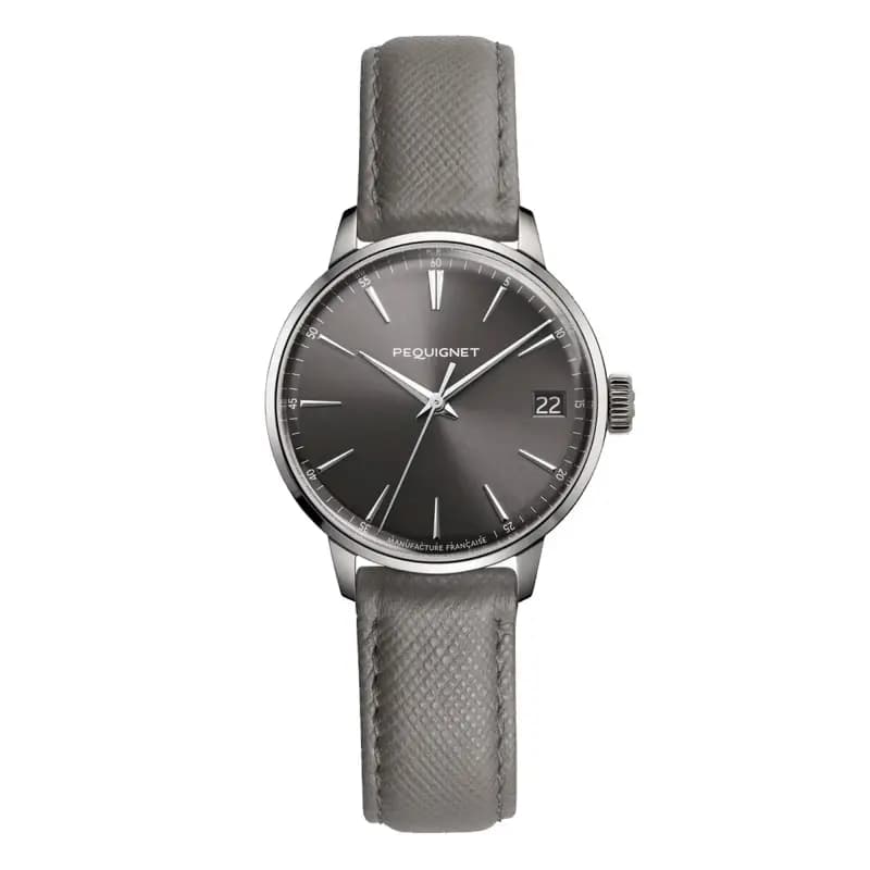 Pequignet Montre Attitude Douce France Gris Estuaire 9064343 CGR