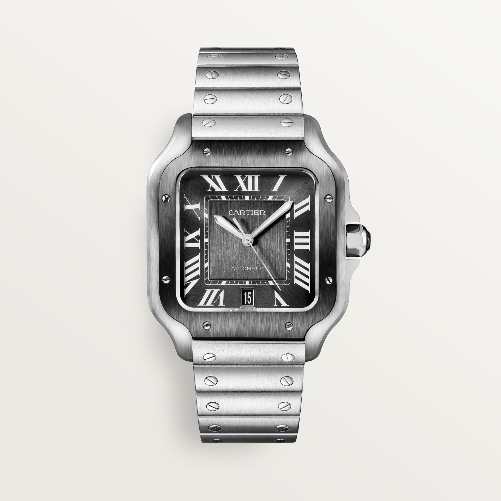 Santos de Cartier — cadran gris