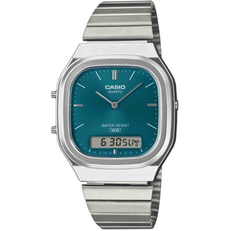 Casio Montre Casio Vintage - Série AQ-240E- Vert Bleu 40.9 X 35.8 mm- AQ-240E-3A