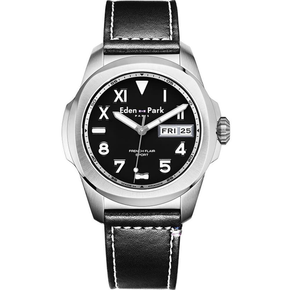 Eden Park Montre Eden Park Collection Sport en Cuir Noir