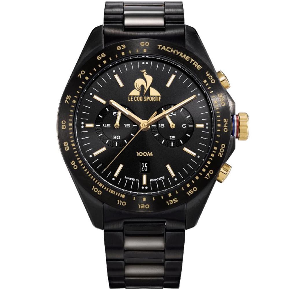 Le Coq Sportif Montre le Coq Sportif Collection Coq d'Or en Acier et PVD Noir
