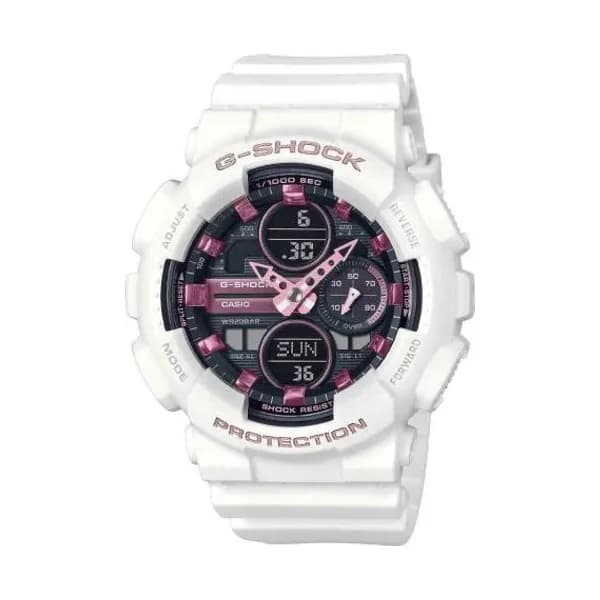 Casio Montre GShock Classic Lady - Série GMA-S - Blanc & Violet 49 x 45.9 mm- GMA-S140M-7A