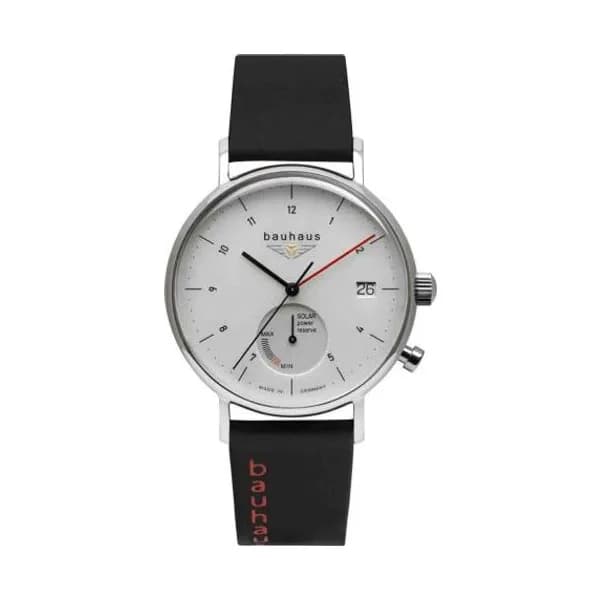 Bauhaus Montre Bauhaus Classic Quartz Solaire - 41 mm- Cadran Argent - 21121