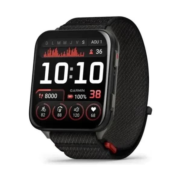 Garmin Montre Garmin Venu X1 Noir Titane Gray Braceley Nylon Noir
