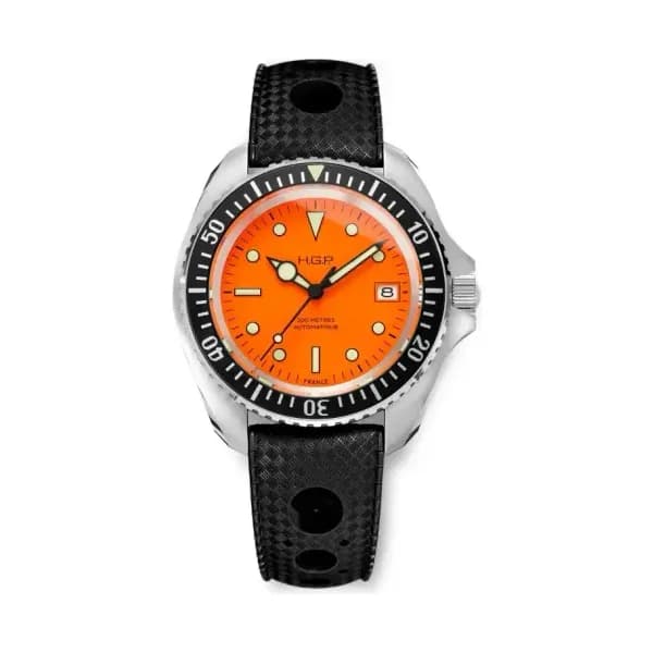 HGP Montre Automatique Diver 200m - Orange