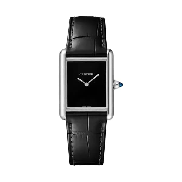 Cartier Montre quartz Mixte Tank must Noir