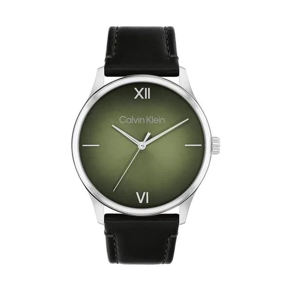 Calvin Klein Montre Calvin Klein Collection Ascend en Cuir Noir