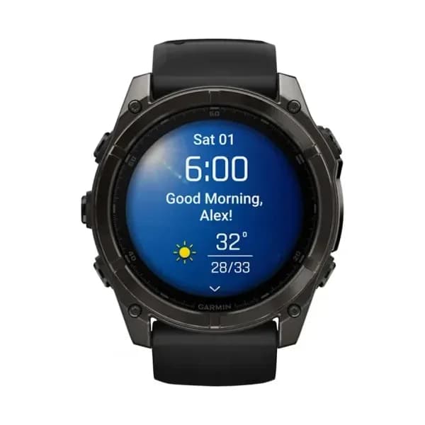 Garmin Montre Garmin Fenix 8 AMOLED Sapphire Titane Bracelet Gray 51mm