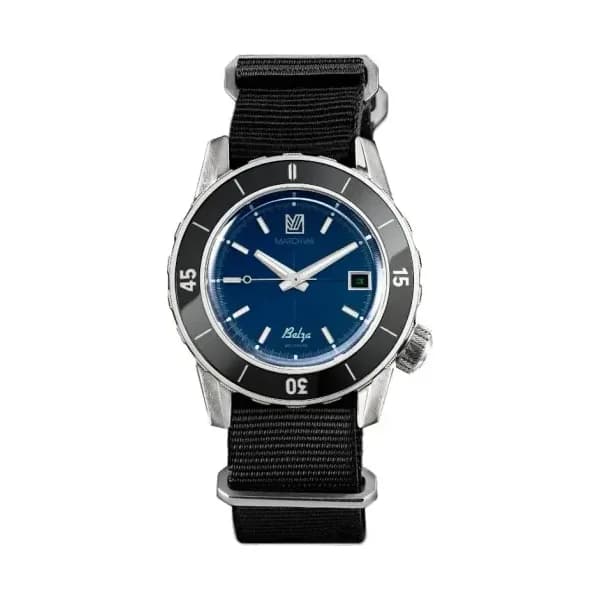 March LA.B Montre Belza Automatique Ocean - Nato Noir