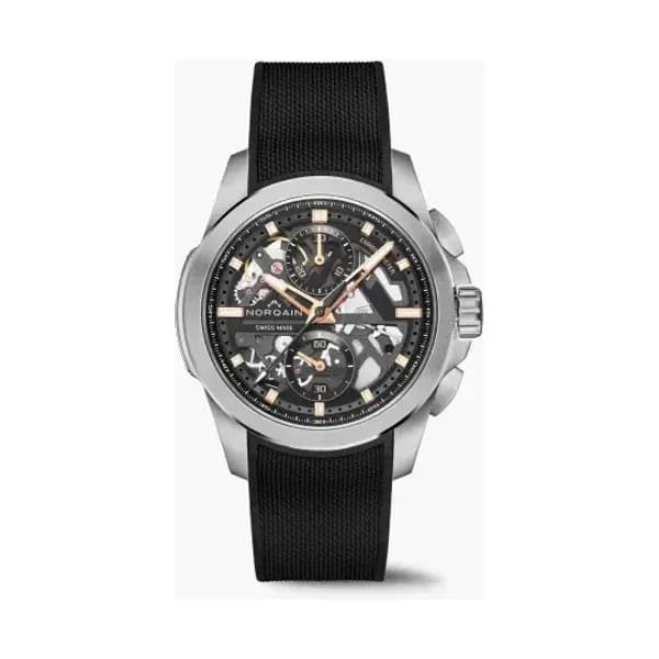 NORQAIN Montre Norqain Independence Skeleton Chrono 42mm Bracelet Caoutchouc