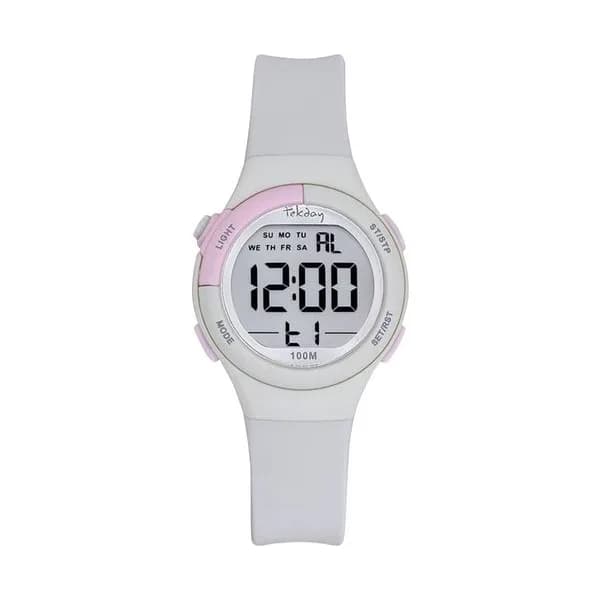 Tekday Montre Tekday en Silicone Blanc